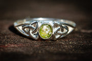 celtic ring with cremation ash